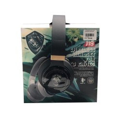 AURICULARES INALÁMBRICOS BLUETOOTH PARA JUEGOS J19 NEGRO AURICULARES INALÁMBRICOS BLUETOOTH PARA JUEGOS J19 NEGRO